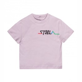 Oversize Logo淡紫有機棉Tee