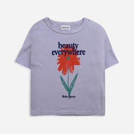 小花刷色有機棉Tee (版型偏大)