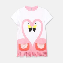 Flamingo 薄棉流蘇洋裝