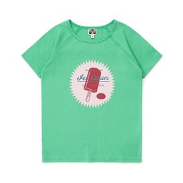 Ice Cream 薄棉Tee_綠 (偏合身版)