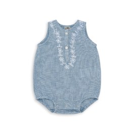 Baby 刺繡無袖連身衣